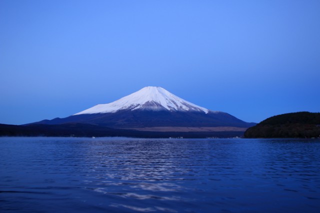 初雪化粧富士山お披露目