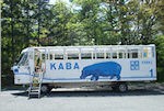 水陸両用バス　山中湖のカバ