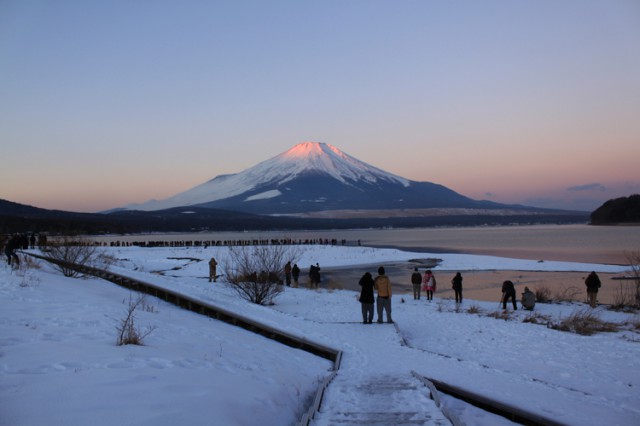 2014年山中湖から初日の出